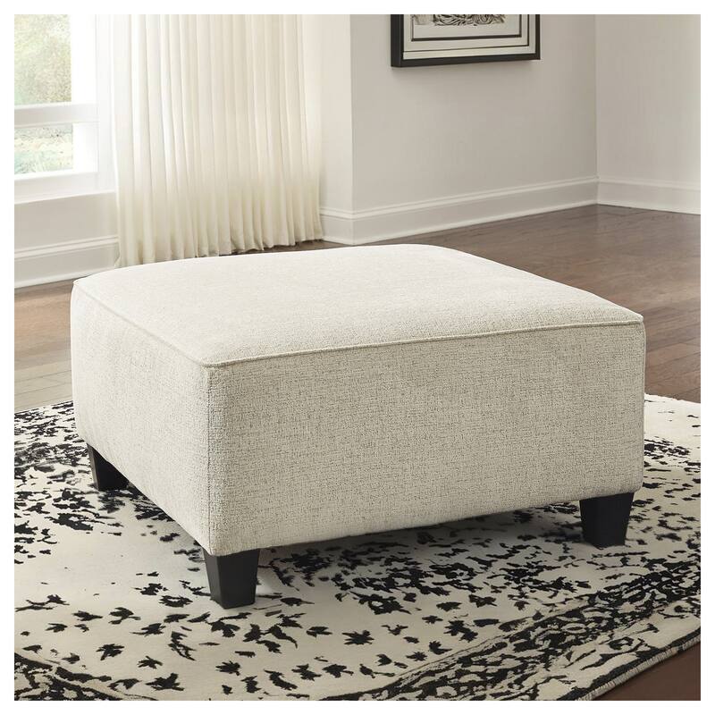 Signature Design by Ashley Abinger Oversized Accent Ottoman - White