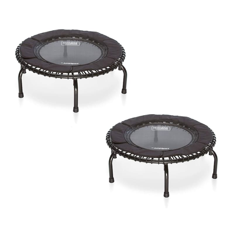 JumpSport 250 Fitness Rebounder Mini Trampoline In Home Cardio Fitness (2 Pack) - 22
