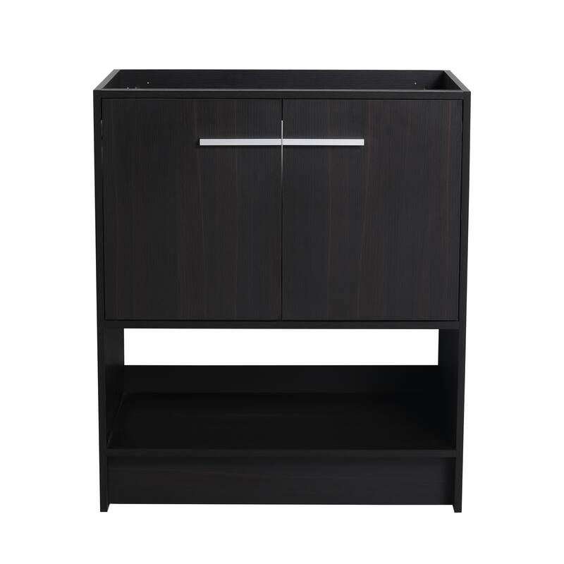 30" Bathroom Vanity, 2 doors, Freestanding Bathroom Cabinet Vanity, Plywood (Excluding Sink)