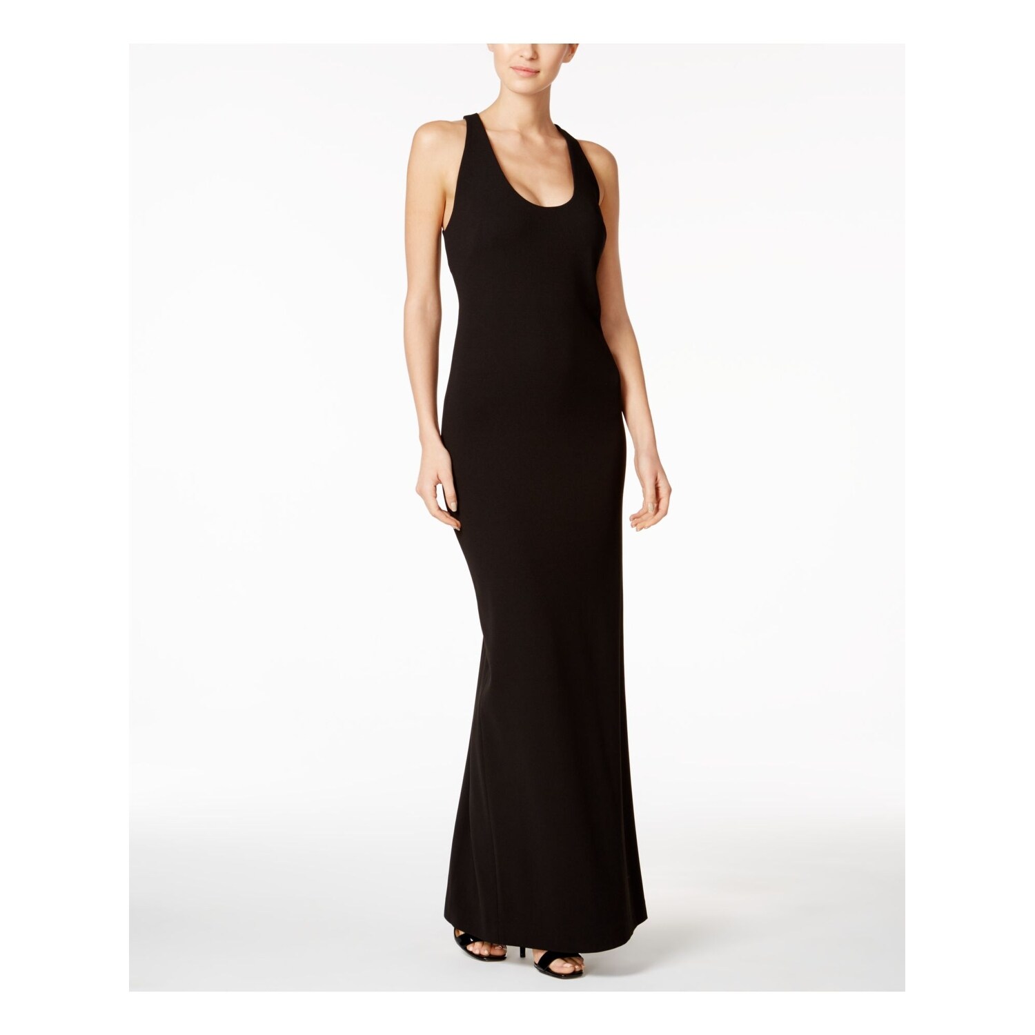 calvin klein black formal dress