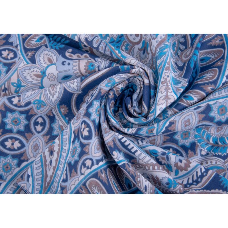 STP Goods Blue Gardens Cotton Sateen Bedding Set of 4