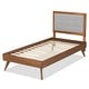 preview thumbnail 14 of 16, Alida Mid-Century Modern Twin Size Platform Bed
