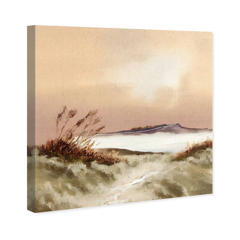 Wynwood Studio Nature and Landscape Landscape Brown and Amber Rustic Wall Art Canvas Print