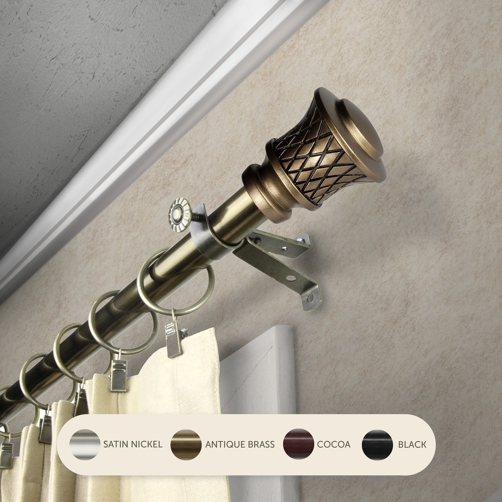 InStyleDesign Simona Adjustable Curtain Rod 13/16 inch dia.