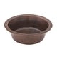 preview thumbnail 3 of 3, 14-in Round Hammered Copper Bar Sink w/ 2-in Drain Opening (BR14DB2)