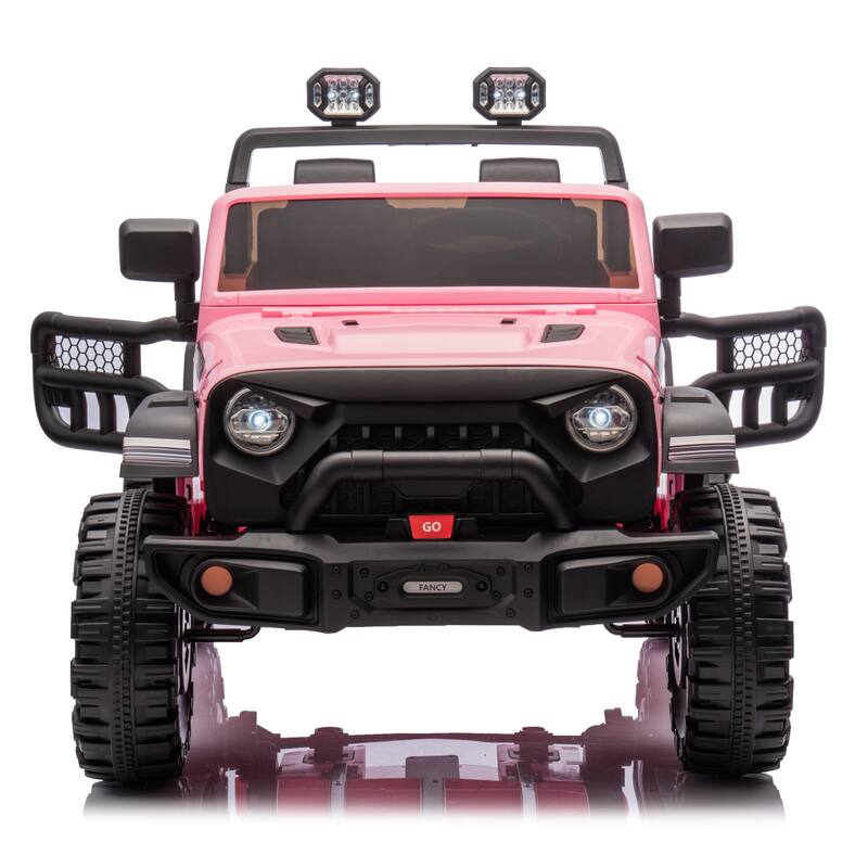 24V Two-Seater Kids Ride On Electric Car W/Parents Control,400w Motor,Provide A Speed Of 1.86-4.35mph For Kids Of 3+