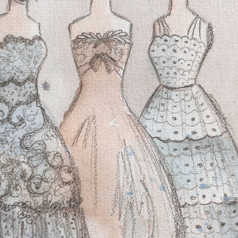 Scallop Lace by Lauren Maurer Canvas Art Print