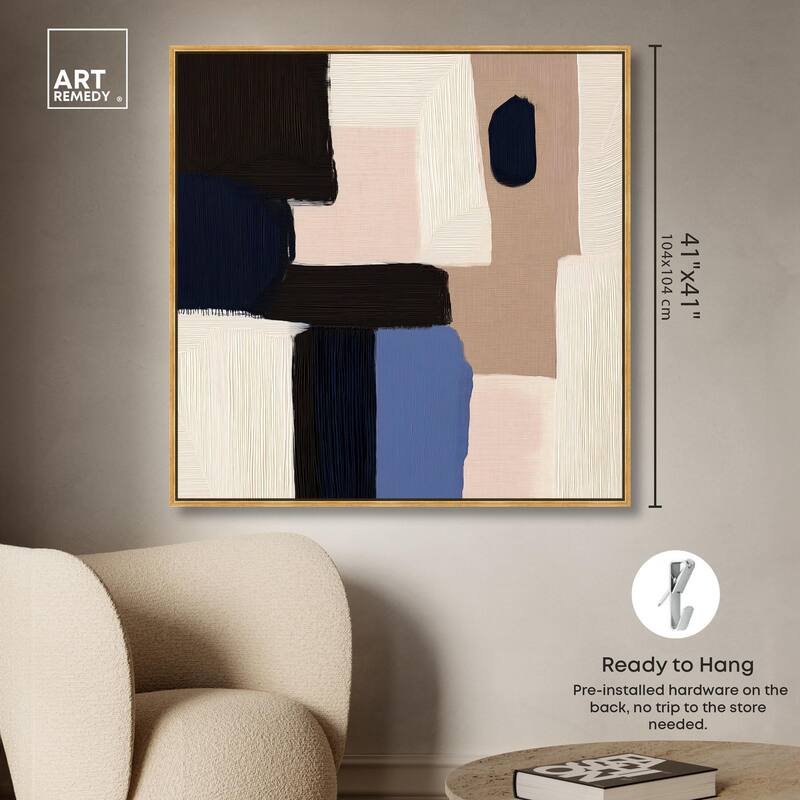 Blue Quietude II Canvas by Art Remedy