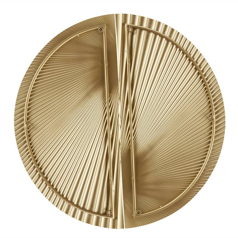 Madison Park Radiant Half-moon 2-piece Metal Wall Decor Set