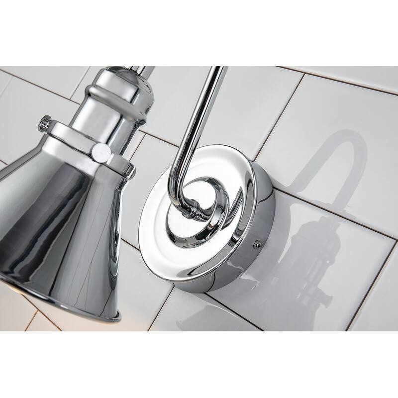 Midcentury Chrome Bath Light
