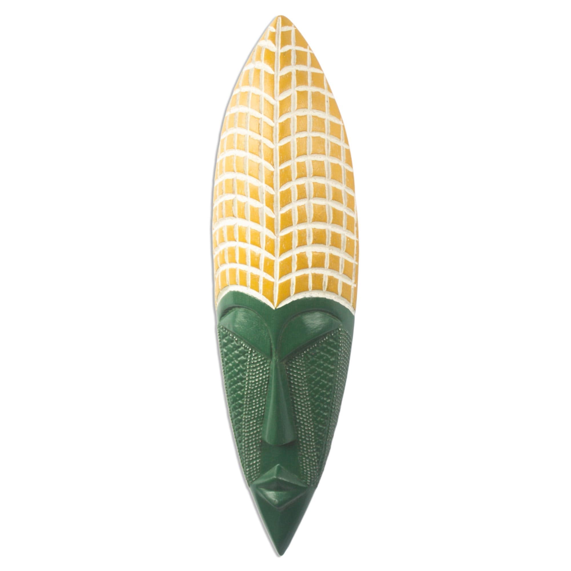 Novica Handmade Peace And Love African Wood Mask