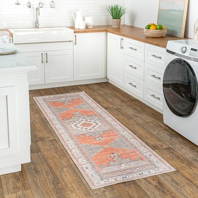 Nuloom Alicia SpinClean Machine Washable Medallion Area Rug
