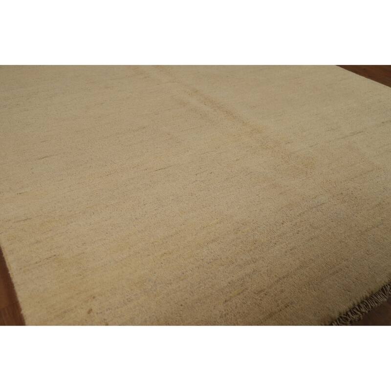 Modern Gabbeh Oriental Rug Handmade Wool Carpet - 4'9"x 6'4"