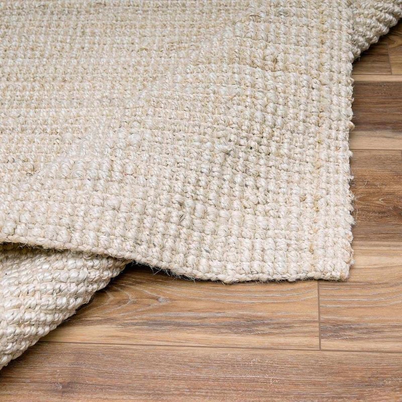 Hauteloom Jute Rug Collection - Natural Fiber Jute Farmhouse Area Rug