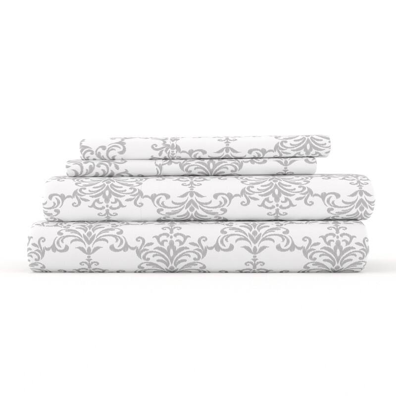 Becky Cameron Soft Bouquet Pattern 4 Piece Deep Pocket Bed Sheets Set