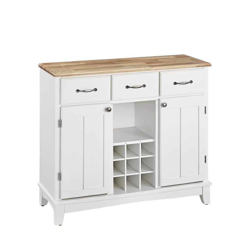 Homestyles Buffet Of Buffets Off-White Wood Buffet - 42" x 17" x 36"