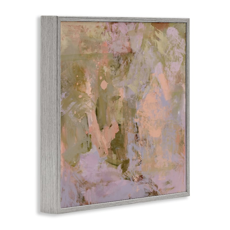 Stupell Earth Tones with Pink Framed Giclee Art Design By Hayley Michelle