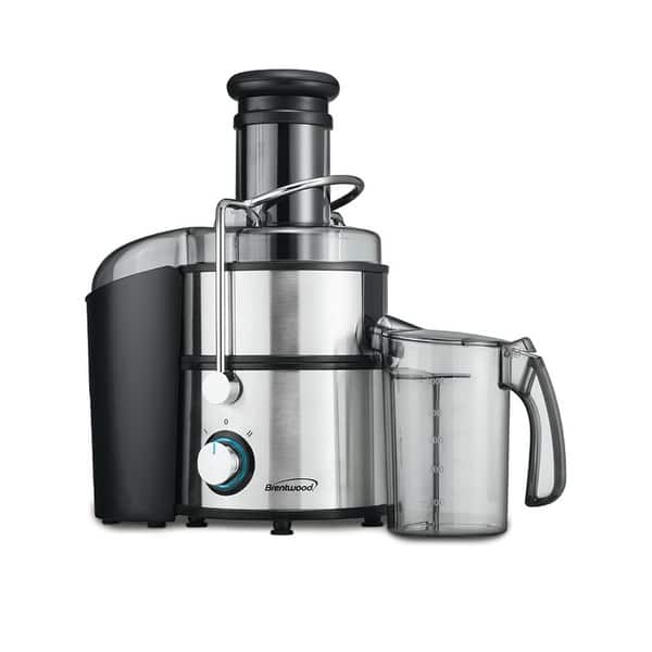 slide 2 of 3, Brentwood Stainless Steel Power Juice Extractor Silver