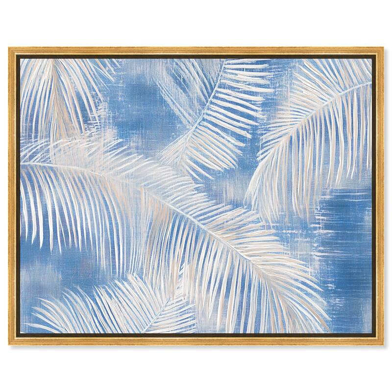 Sky Palm Silhouettes Canvas by Art Remedy - Gold - 20" x 16"