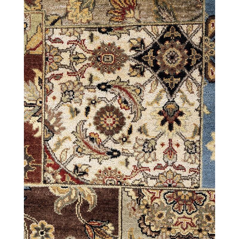 Patchwork One-of-a-Kind Hand-Knotted Area Rug, Multicolor - 9' 2" x 12' 3"