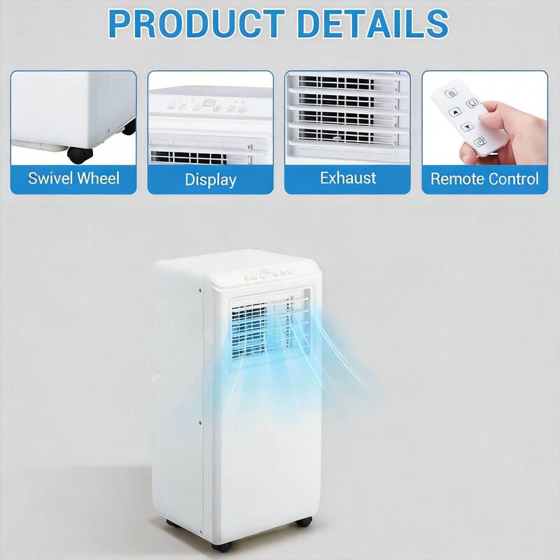 8000 BTU Portable Air Conditioners, Cools Up to 350 Sq ft
