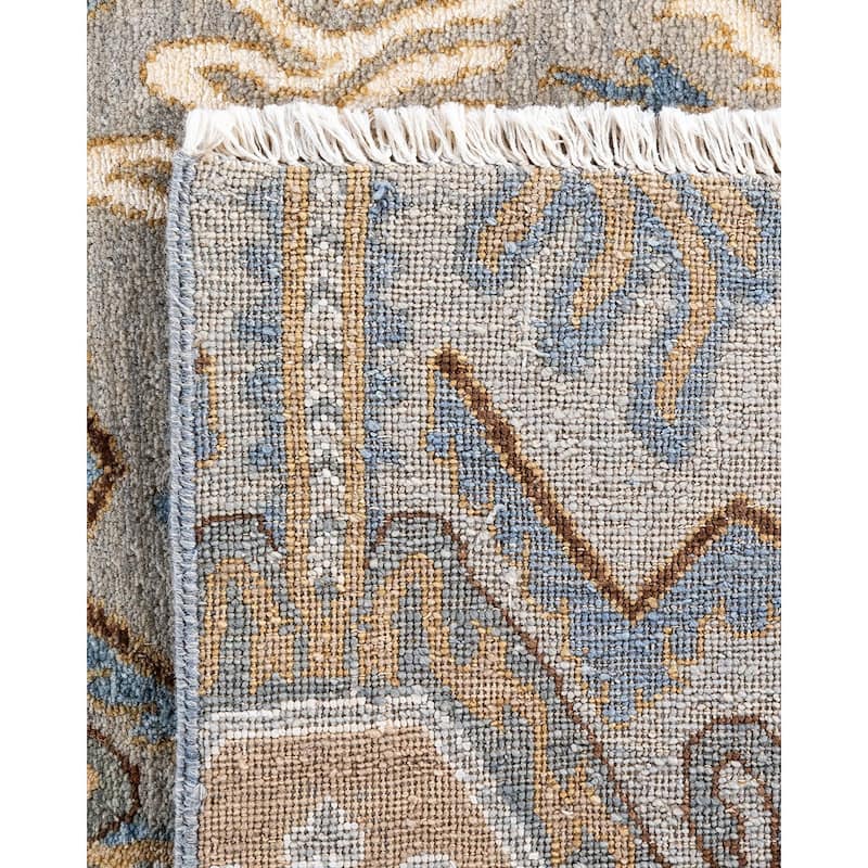 Ikat One-of-a-Kind Hand-Knotted Area Rug, Beige - 8' 1" x 8' 4"