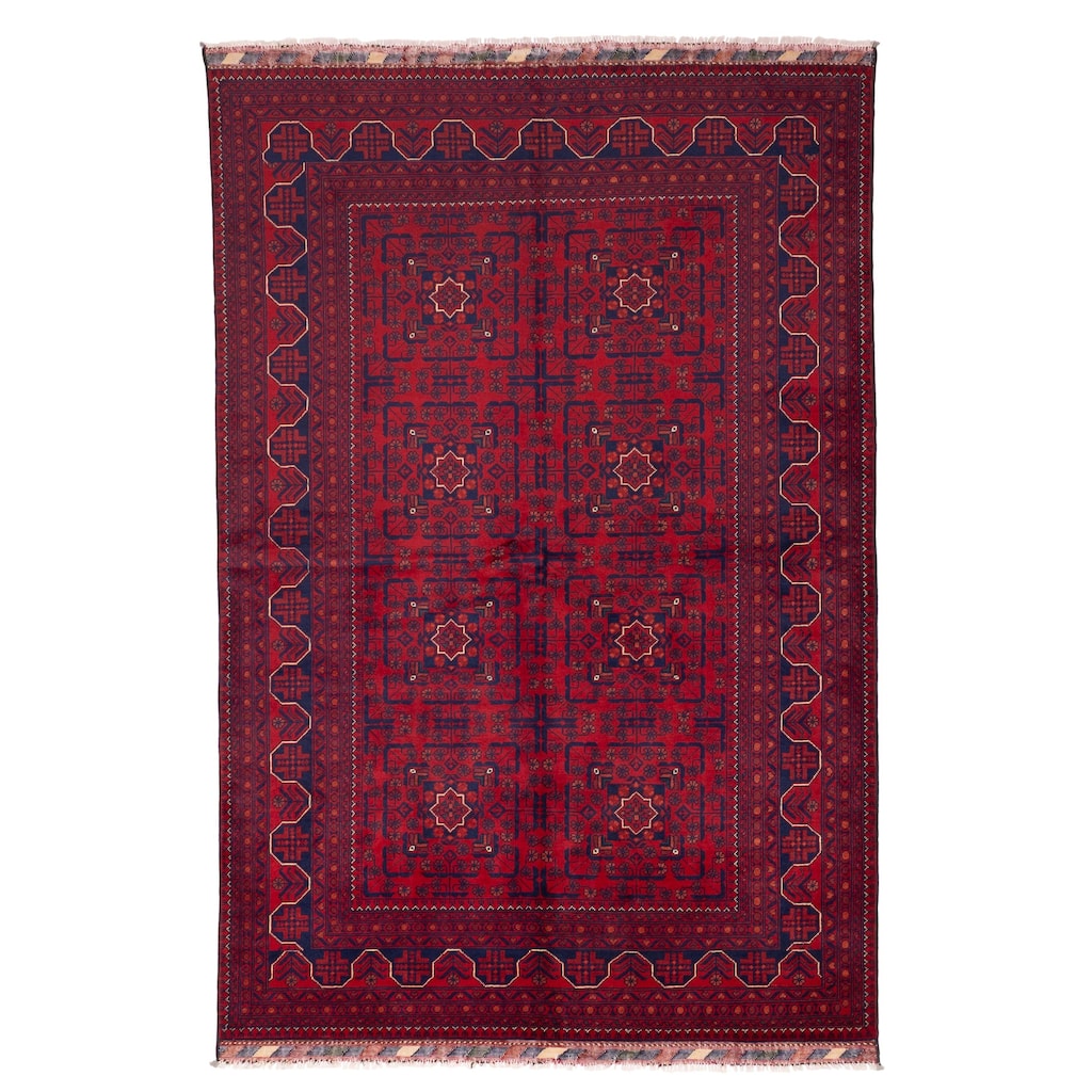 ECARPETGALLERY Hand-knotted Finest Khal Mohammadi Red Wool Rug - 5'6 x 8'4