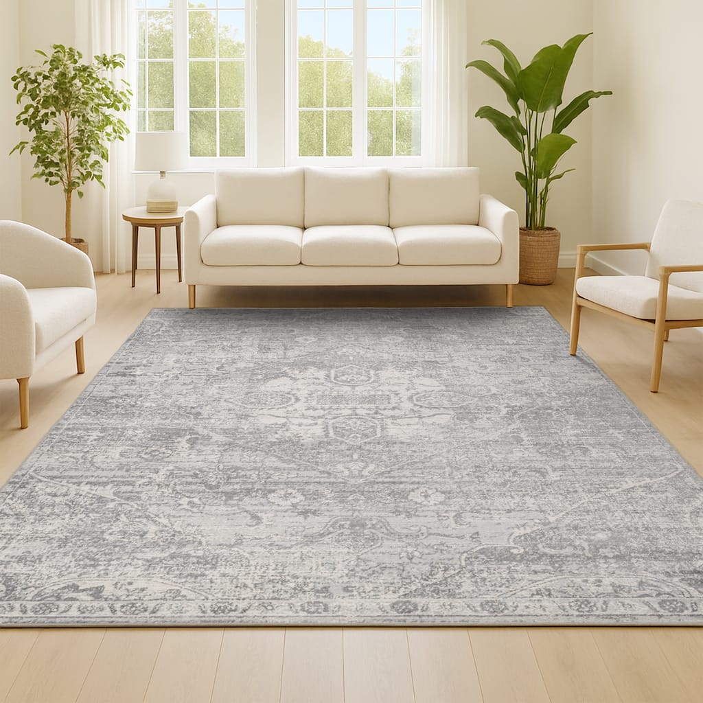 JONATHAN Y Traditional Persian Vintage Medallion Area Rug