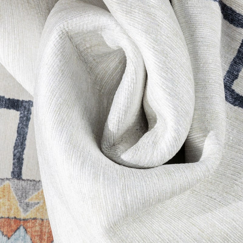 Well Woven Kids Rugs Ethnic Soft Medallion Machine Washable Area Rug