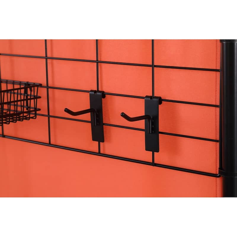 Proman Products Galaxy II Indoor/Outdoor Room Divider (2-Panels, 24" w / panel)with Accessory Rack
