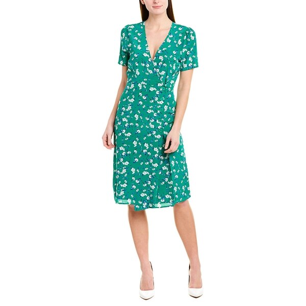 yumi kim silk wrap dress