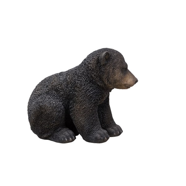 Sitting Black Bear Cub Statue Overstock Sitting Black Bear Cub Statue Overstock