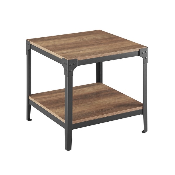 Walker Edison Witten Angle Iron Side Tables (Set of 2) - Bed Bath