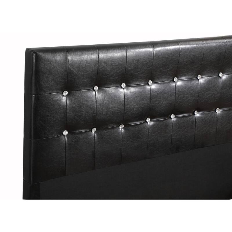 Black Queen Bed with Sleek Transitional Style, Sturdy Construction and Modern Appeal for Any Bedroom Setting