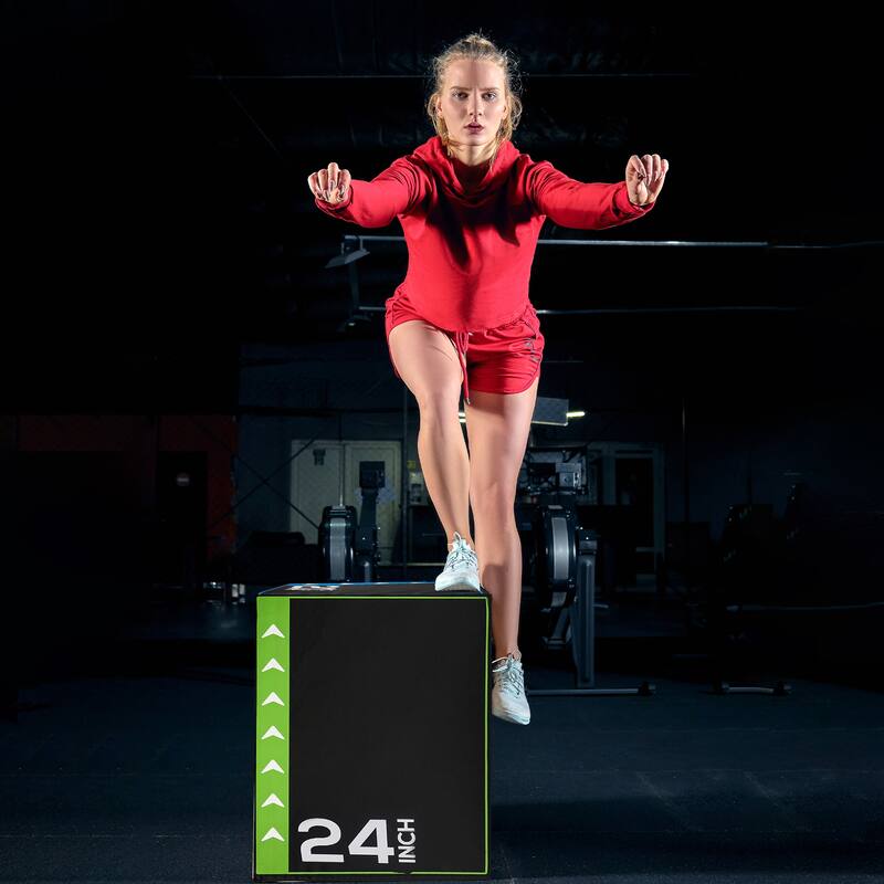 BalanceFrom Fitness 60 Pound Versatile 3-in-1 Plyometric Jumping Exercise Box