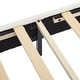 preview thumbnail 41 of 53, Twin/Full Size Upholstered Bed Frame, Flower-Shape Headboard with LED Light Strip, Sherpa Fabric Platform Bed