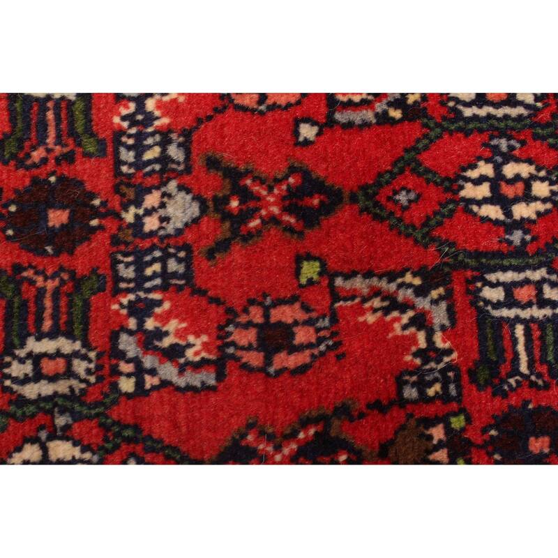 ECARPETGALLERY Hand-knotted Andelz Red Wool Rug - 2'9 x 6'11