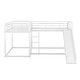preview thumbnail 26 of 24, Full and Twin Size L-Shaped Bunk Bed with Slide, Short Ladder, and Safety Guardrails, Perfect for Kids and Guests, Black