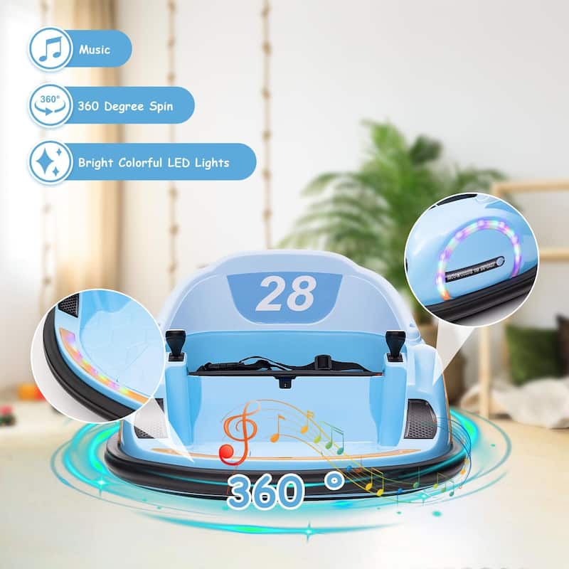 12V Kids Ride On Bumper Car Toddlers Electric Bumping Car