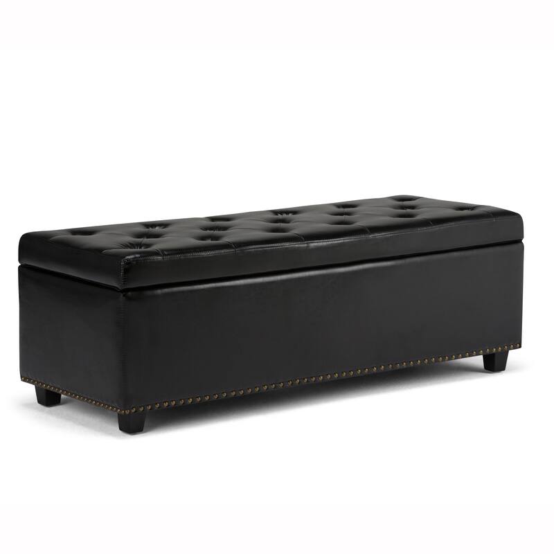 WYNDENHALL Springfield 48 inch Wide Rectangle Storage Ottoman
