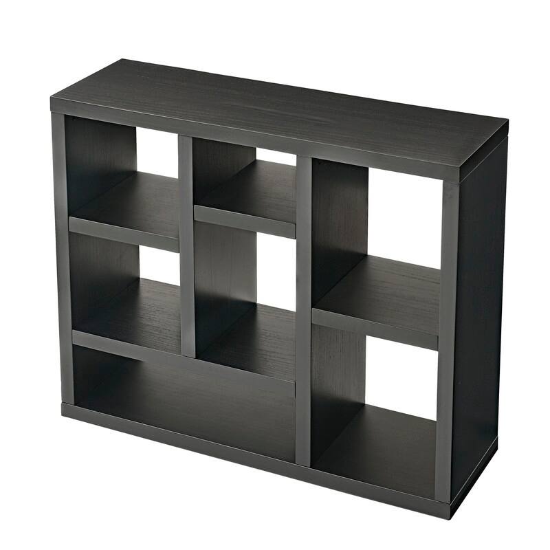 Freestanding Display Cabinet with 7 Cube Storage Spaces