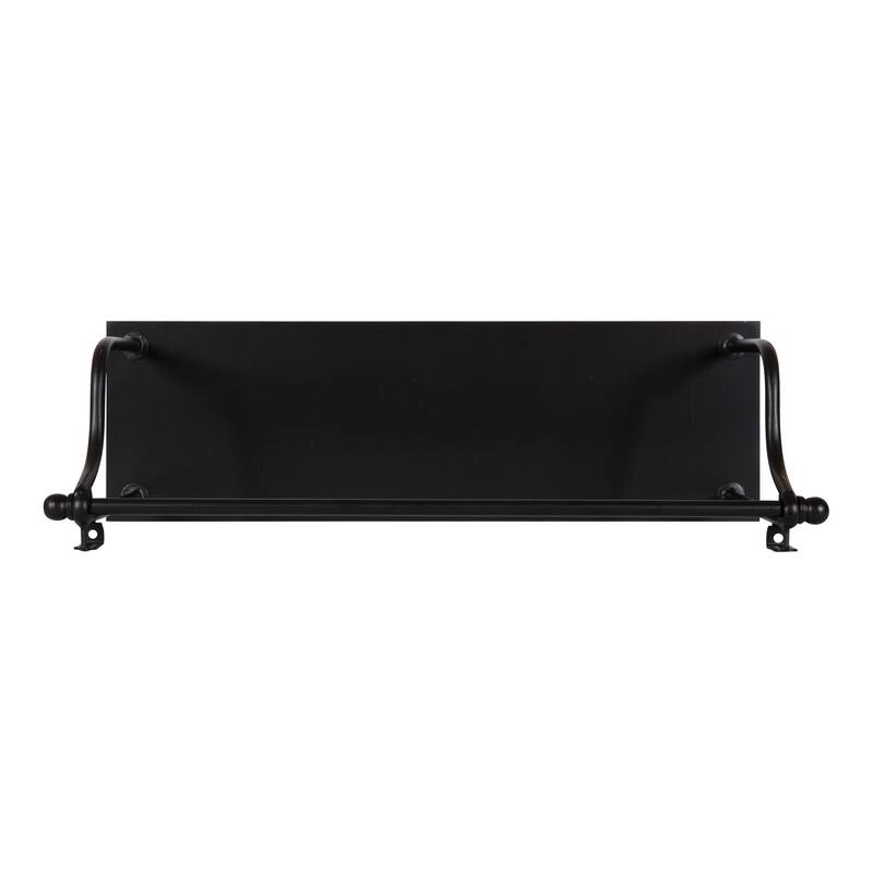 Kate and Laurel Walters Wood and Metal 3-tier Floating Shelf