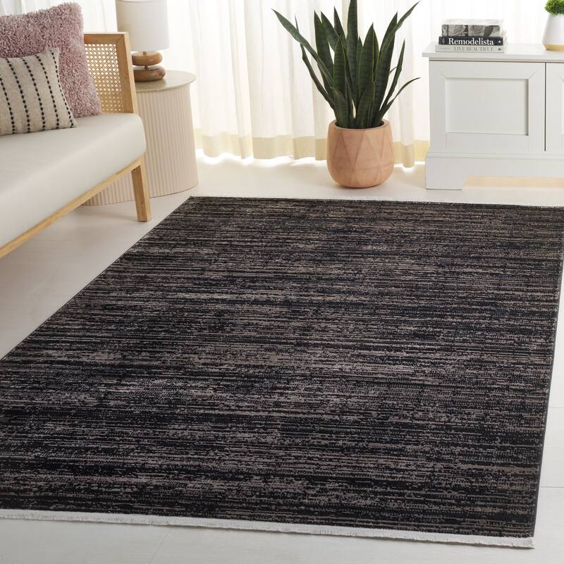 SAFAVIEH Mila Kerly Modern & Contemporary Rug - 4' x 6' - Brown/Black