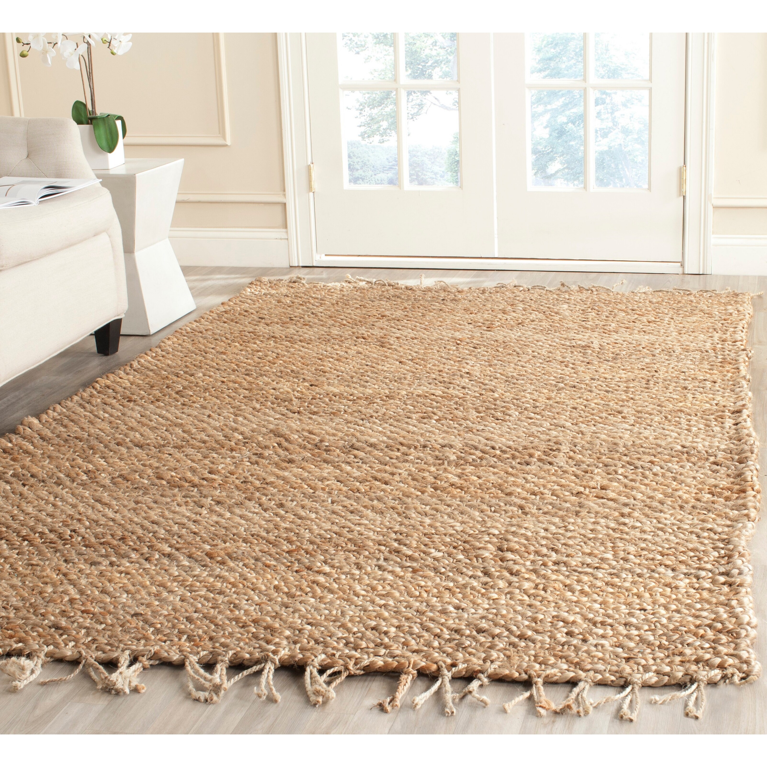Shop Safavieh Handmade Natural Fiber Ritsuko Jute Rug With Fringe