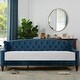 preview thumbnail 66 of 103, Silver Orchid Performance Fabric Heston Upholstered Tufted Sofa Bed