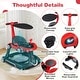 preview thumbnail 46 of 46, Babyjoy 6-in-1 Baby Walker with Canopy, Music, Lights, Speed/Height - See Details