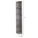preview thumbnail 40 of 104, Q-Max 5-tier Wood Display Corner Bookcase