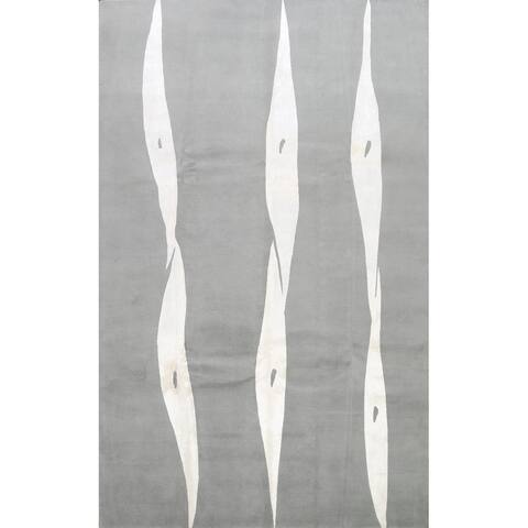 Wool/ Silk Abstract Modern Nepal Tibetan Persian Area Rug Handmade - 8'7" x 11'2"