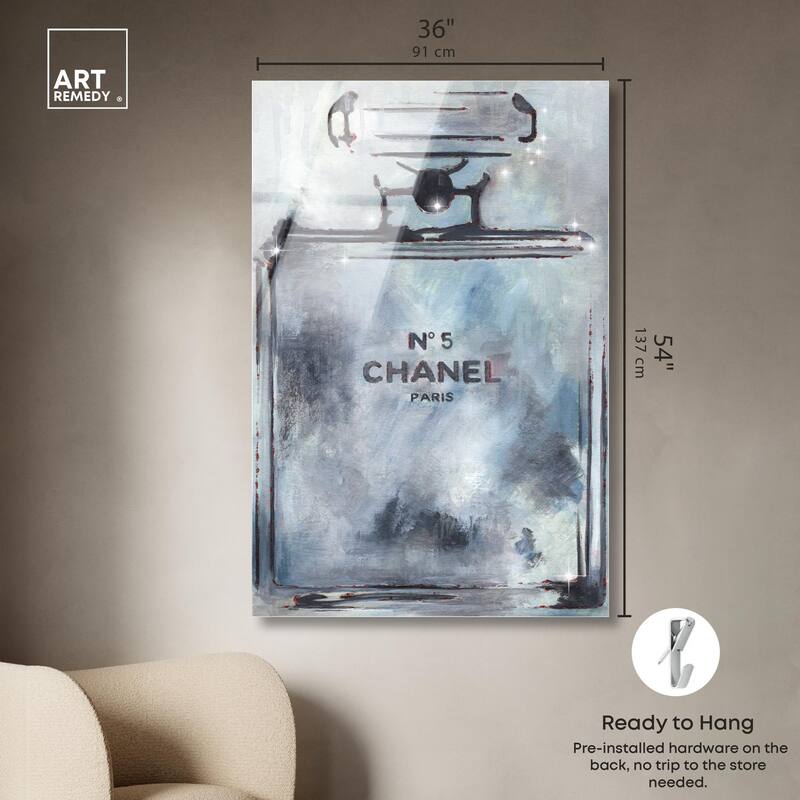 Doll Memories - Grey Perfume Acrylic by Art Remedy, Ready to Hang