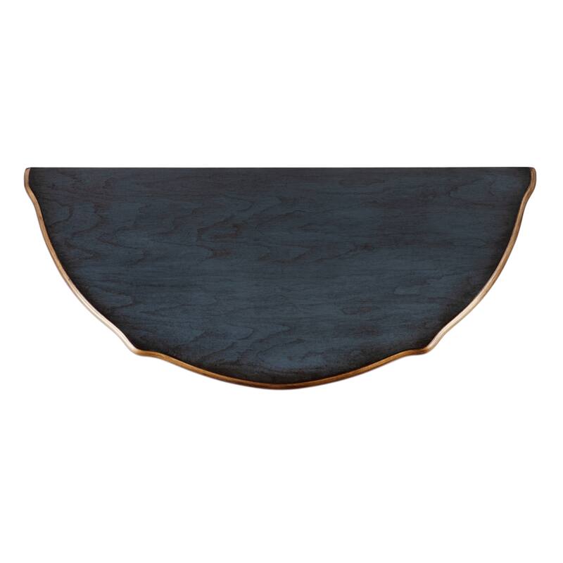 Skilling 31 in. W Specialty Demilune Shape Wood 1-Drawer Console Table